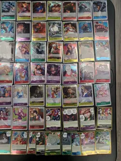 (86 Cards) One Piece TCG Card Game Lot - All Mixed FOILS & All Different! @@@ JS - Image 3