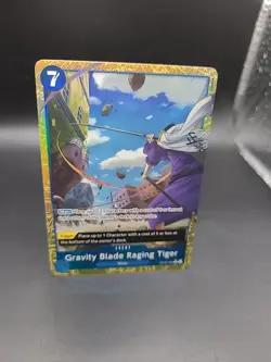 OP06-058 Gravity Blade Raging Tiger Alt Art English PRB02 One Piece Card - Image 2