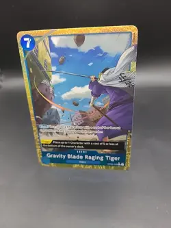 OP06-058 Gravity Blade Raging Tiger Alt Art English PRB02 One Piece Card - Image 3