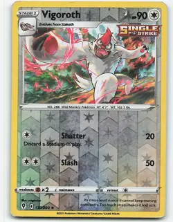 Vigoroth #130/203, Reverse Holo Pokemon card - Image 1