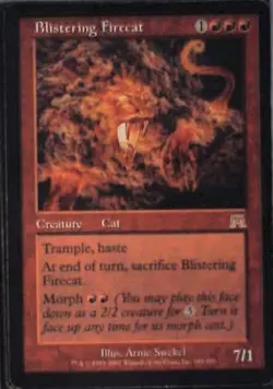 Blistering Firecat - Onslaught: #189, Magic: The Gathering Lp C283 - Image 1