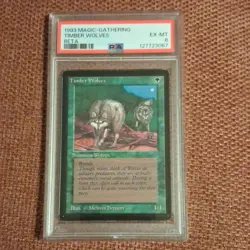 Magic: The Gathering Timber Wolves Creature Regular Green Beta Rare Benson - Image 1