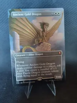 Ancient Gold Dragon (Borderless) Commander Legends: Battle for Baldur's Gate... - Image 1