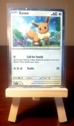 🌀Pokemon TCG 🌀 Eevee SVP 43 | Black Star Promo | Cosmos Holo | NM - Image 1