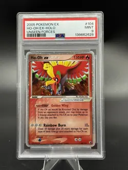 PSA 9 - Ho-Oh ex - 104/115 - EX Unseen Forces 2005 - Holo - Pokemon TCG - Image 1