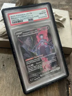 Pokemon Mewtwo EX TCG Team Rockets 213/182 Destined Rivals English PSA 10 - Image 1