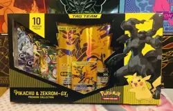 🔥Pokemon Tag Team Pikachu & Zekrom GX Premium Collection Box Evolving Skies!🔥 - Image 1