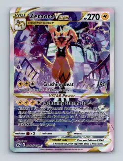 Zeraora VSTAR GG43 2023 Pokemon Crown Zenith Galarian Gallery UR Card NM+ - Image 1