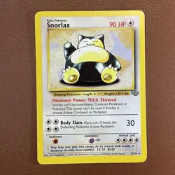 Snorlax 27/64 Jungle Set Non-Holo Rare Card WOTC Pokemon TCG NM-LP - Image 1