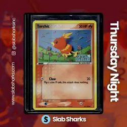 2006 POKEMON EX CRYSTAL GUARDIANS #65/100 TORCHIC HOLO STAMPED - Image 1