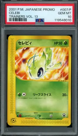 Pokemon Japanese Celebi 007/P Trainers Vol. 13 Promo PSA 10 GEM MINT - Image 1
