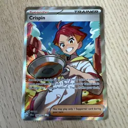 Crispin 164/142 - Pokemon TCG Stellar Crown Ultra Rare Full Art Trainer Holo NM - Image 1