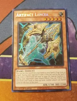YuGiOh! TCG - Artifact Lancea - RA01-EN006 - Secret Rare 1st Edition - NM - Image 1