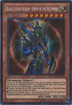Lightly Played Black Luster Soldier - Envoy of the Beginning - LCYW-EN025 - Secr - Image 1
