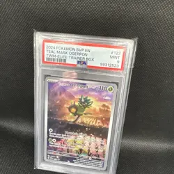 Teal Mask Ogerpon Full Art PSA 9 Mint 2024 Pokemon SVP Twilight Masquerade ETB - Image 3