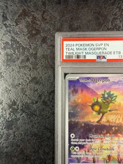 2024 POKEMON SVP EN TEAL MASK OGERPON TWILIGHT MASQUERADE ETB #123 MINT 💎 PSA 9 - Image 3