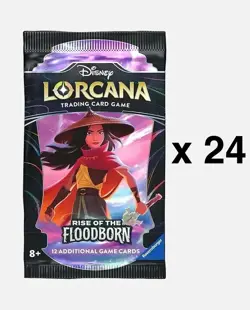 Disney Lorcana Rise of the Floodborn 24 Factory Sealed Booster Packs - Image 1