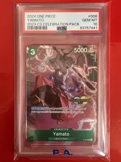 PSA 10 Yamato P-008 Promo CS Celebration Pack One Piece Championship English - Image 1