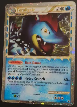 Feraligatr (Prime) HGSS07 🌟Promo🌟HeartGold SoulSilver - Holo Rare Pokemon Card - Image 3