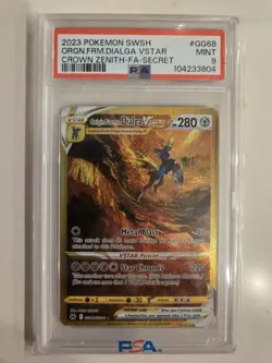 Origin Forme Dialga VSTAR GG68/GG70 Crown Zenith: Galarian Gallery PSA Mint 9 - Image 1