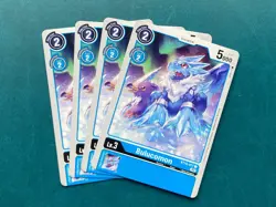 Bulucomon BT10-017 Playset Xros Encounter Digimon Card Game x4 - Image 1