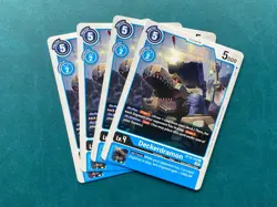 Deckerdramon BT10-020 Playset Xros Encounter Digimon Card Game x4 - Image 1