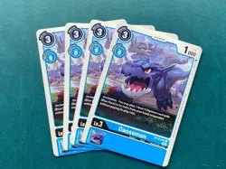 Gaossmon BT10-018 Playset Xros Encounter Digimon Card Game x4 - Image 1