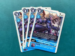 Cyberdramon BT10-025 Playset Xros Encounter Digimon Card Game x4 - Image 1