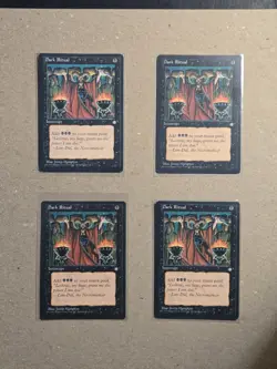 Dark Ritual Ice Age x4 Playset MTG LP Excellent Condition See Pics - Image 1