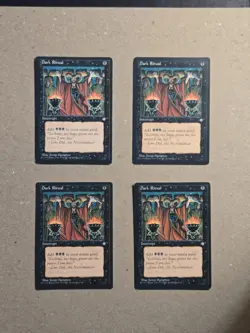 Dark Ritual Ice Age x4 Playset MTG LP Excellent Condition See Pics - Image 3