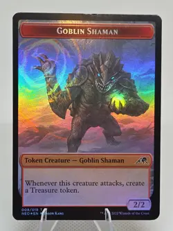 Goblin Shaman Token / Samurai Token FOIL X1 NEO MTG Kamigawa Neon Dynasty HP - Image 1