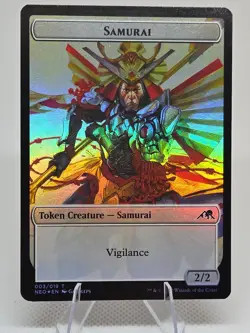 Goblin Shaman Token / Samurai Token FOIL X1 NEO MTG Kamigawa Neon Dynasty HP - Image 3