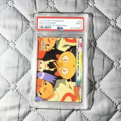 1999 TOPPS POKEMON THE MOVIE EDT THE STORY OF MEWTWO #24 MOVIE EDITION PSA 9 - Image 1