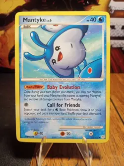 2007 Pokemon Diamond & Pearl Mantyke #55 Extremely LP-NM - Image 1