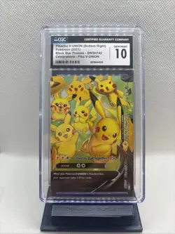 2021 Pokemon Pikachu V-Union (Bottom Right) Celebrations #142 CGC 10 Gem Mint - Image 1