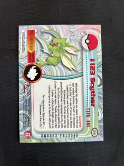 2000 Topps Chrome Pokemon Series 2 Scyther Spectra #123 - NM - Image 2