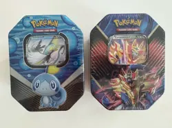 Pokemon Tins Lot Of (2) Inteleon and Zamazenta - Image 1
