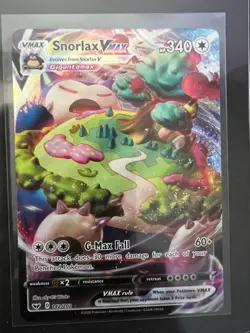 Pokemon Snorlax VMAX 142/202 Swsh01 Holo 340 HP G-Max Fall - Image 1