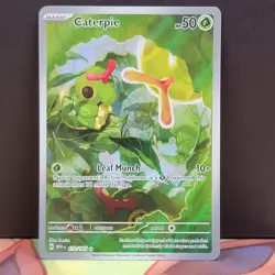 Caterpie 172/165 Scarlet & Violet 151 Illustration Rare Full Art Pokemon - Image 1
