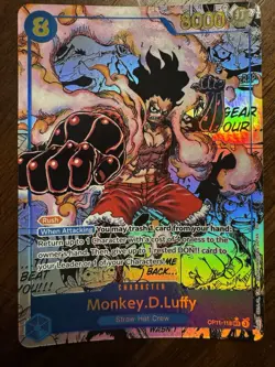 2025 One Piece Monkey.D.Luffy Manga Alternate Art SEC #OP11-118 - Image 1