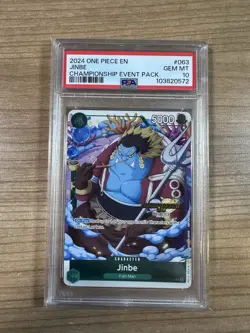 Jinbe 2024 One Piece Championship Event Pack #063 PSA 10 - Image 1