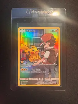 Pokemon Pikachu 241/236 Alt Art Secret Rare Cosmic Eclipse Sun & Moon NM - Image 1