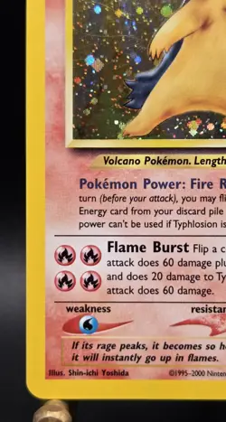 Pokemon TCG ~ Typhlosion Neo Genesis ~ Holo Card ~ Rare #17/111 ~ (See Pictures) - Image 2