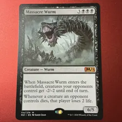 Massacre Wurm Core Set 2021 Regular MTG Mythic Card NM - Image 1