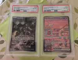 Mew ex 053 Sv:Scarlet & Violet Promo Card PSA Holo & Bonus Mewtwo Promo PSA 6 - Image 2