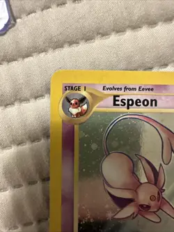Pokemon Espeon 1/75 Neo Discovery Holo Rare Card English LP - Image 2