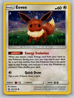 Eevee - (Cosmos Holo) Promo Miscellaneous Cards & Products Holo 101/149 NM 002 - Image 1
