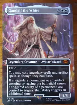 Gandalf the White Avatar Wizard #442 The Lord of Rings LOTR Magic Gathering MTG - Image 1