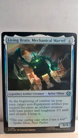 Living Brain, Mechanical Marvel Foil Uncommon [NM] - MTG SPM - Image 1