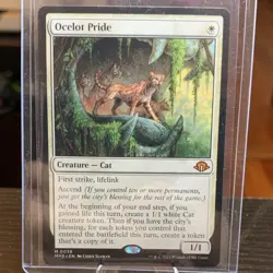 Magic: The Gathering Ocelot Pride Mythic White Cat 038 Modern Horizons 3 - Image 1